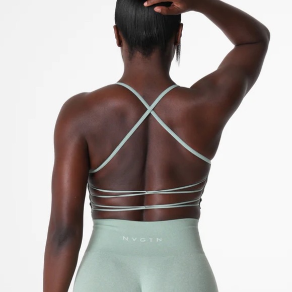 NVGTN Tops - NVGTN invincible seamless bra sage